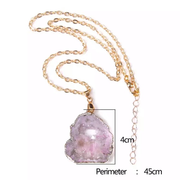 NEW ♡ GEODE SLICE PENDANT - Picture 4 of 4